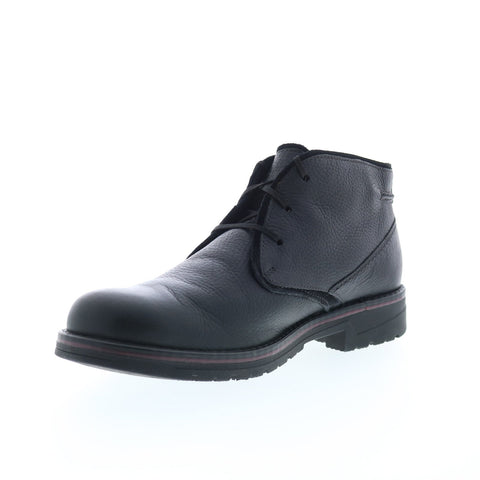 Clarks Morris Peak 26162944 Mens Black Leather Lace Up Chukkas Boots