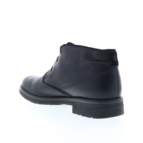 Clarks Morris Peak 26162944 Mens Black Leather Lace Up Chukkas Boots