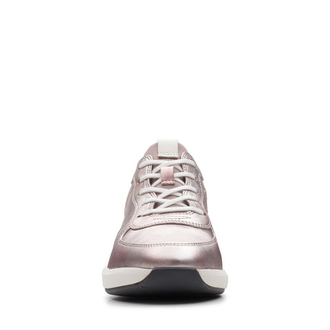 Clarks Un Rio Sprint 26163236 Womens Pink Wide Lifestyle Sneakers Shoes