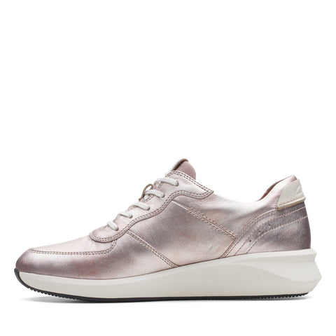 Clarks Un Rio Sprint 26163236 Womens Pink Wide Lifestyle Sneakers Shoes
