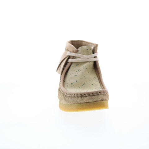 Clarks Wallabee Boot 26163444 Mens Beige Suede Lace Up Chukkas Boots