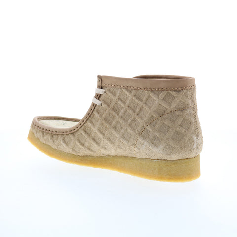 Clarks Wallabee Boot 26163444 Mens Beige Suede Lace Up Chukkas Boots