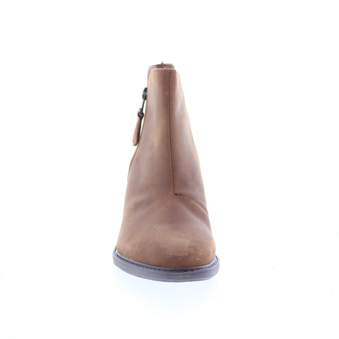 Clarks Scene Zip 26163768 Womens Brown Leather Zipper Ankle & Booties Boots