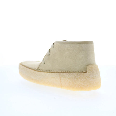 Clarks Caravan 26163853 Mens Beige Wide Suede Lace Up Chukkas Boots
