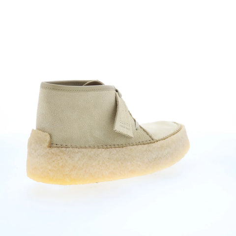 Clarks Caravan 26163853 Mens Beige Wide Suede Lace Up Chukkas Boots