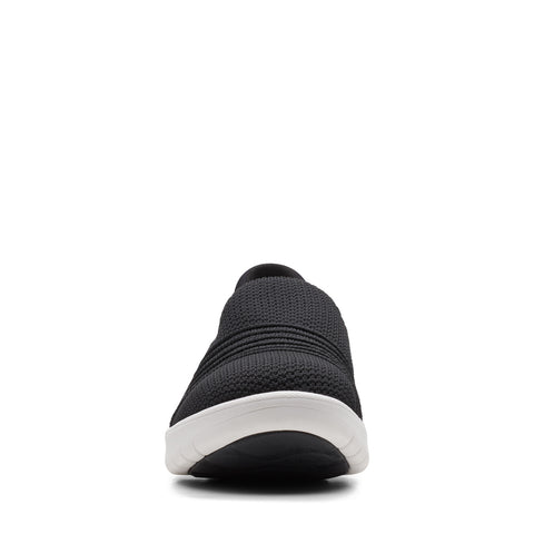 Clarks Adella Step 26164065 Womens Black Mesh Lifestyle Sneakers Shoes