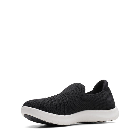 Clarks Adella Step 26164065 Womens Black Mesh Lifestyle Sneakers Shoes