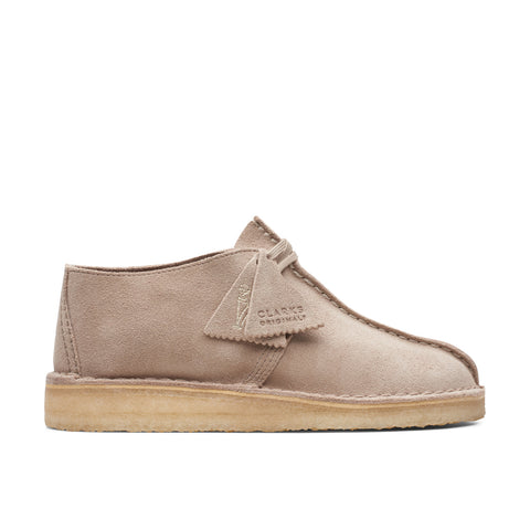 Clarks Desert Trek 26164264 Womens Beige Leather Oxford Flats Shoes