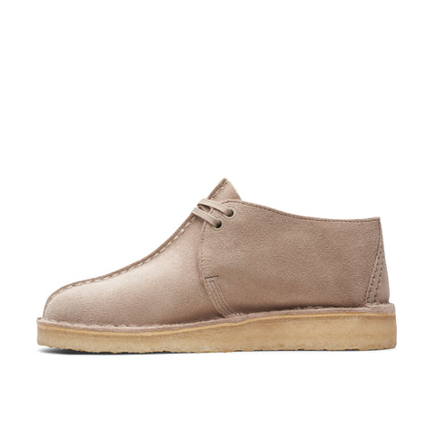 Clarks Desert Trek 26164264 Womens Beige Leather Oxford Flats Shoes