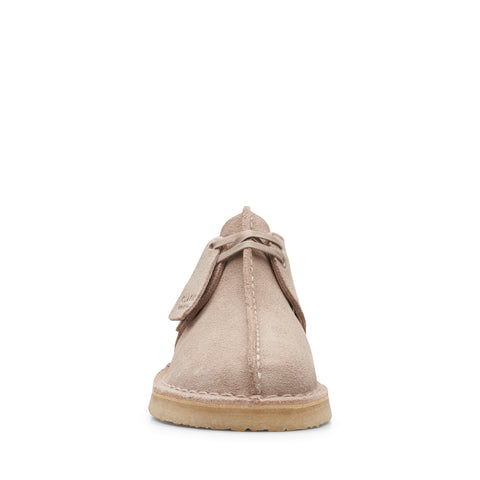 Clarks Desert Trek 26164264 Womens Beige Leather Oxford Flats Shoes