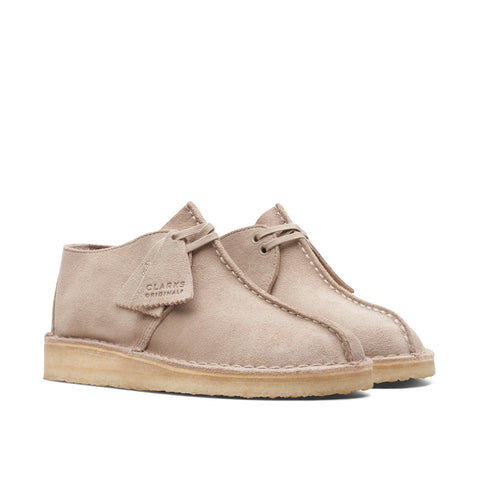 Clarks Desert Trek 26164264 Womens Beige Leather Oxford Flats Shoes