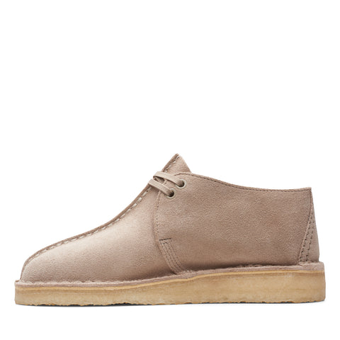 Clarks Desert Trek 26164264 Womens Beige Leather Oxford Flats Shoes