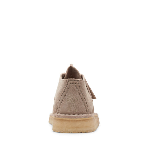 Clarks Desert Trek 26164264 Womens Beige Leather Oxford Flats Shoes