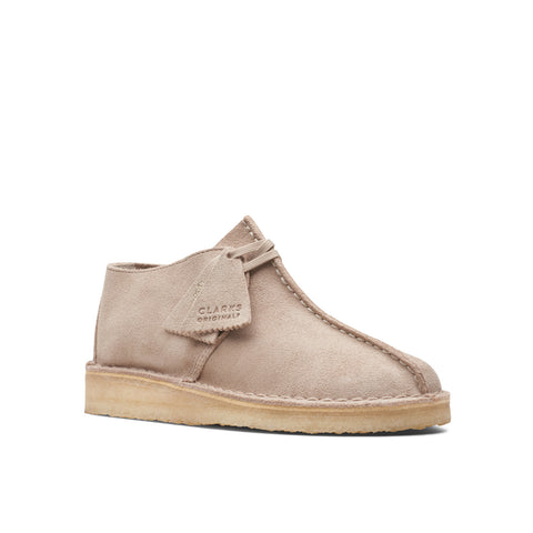 Clarks Desert Trek 26164264 Womens Beige Leather Oxford Flats Shoes