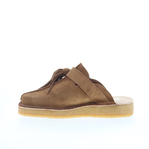 Clarks Trek Mule 26164440 Womens Brown Suede Slip On Slides Sandals Shoes