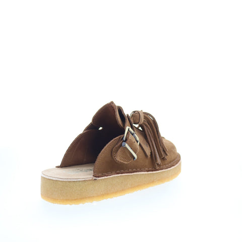 Clarks Trek Mule 26164440 Womens Brown Suede Slip On Slides Sandals Shoes