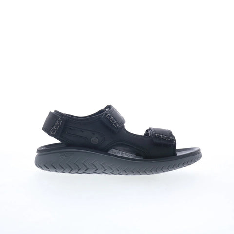 Clarks Wesley Bay 26165205 Mens Black Synthetic Strap Sport Sandals Shoes