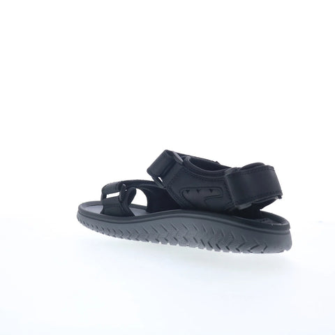 Clarks Wesley Bay 26165205 Mens Black Synthetic Strap Sport Sandals Shoes