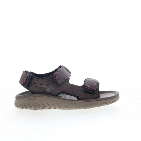 Clarks Wesley Bay 26165234 Mens Brown Leather Strap Sport Sandals Shoes