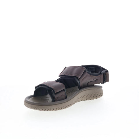Clarks Wesley Bay 26165234 Mens Brown Leather Strap Sport Sandals Shoes