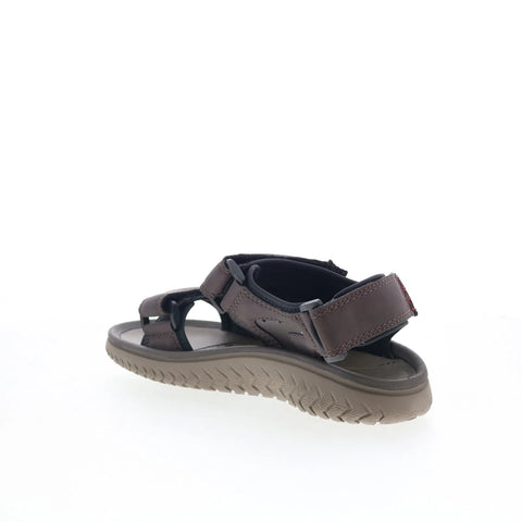 Clarks Wesley Bay 26165234 Mens Brown Leather Strap Sport Sandals Shoes