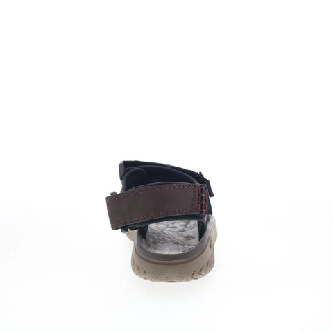 Clarks Wesley Bay 26165234 Mens Brown Leather Strap Sport Sandals Shoes
