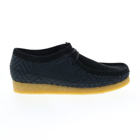 Clarks Wallabee 26165512 Mens Black Oxfords & Lace Ups Casual Shoes
