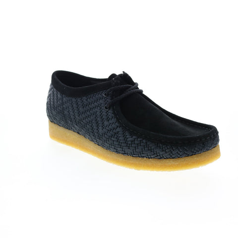 Clarks Wallabee 26165512 Mens Black Oxfords & Lace Ups Casual Shoes