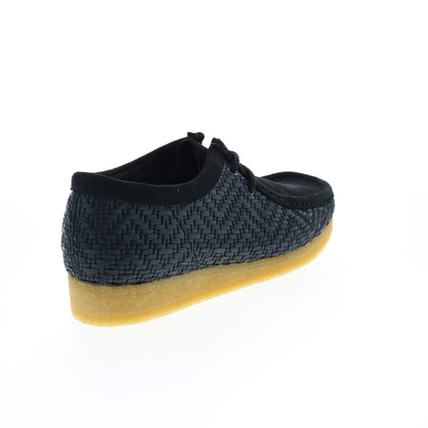 Clarks Wallabee 26165512 Mens Black Oxfords & Lace Ups Casual Shoes
