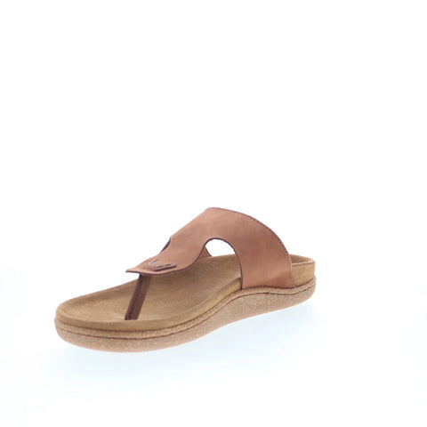 Clarks Pilton Post 26165837 Mens Brown Nubuck Slip On Flip-Flops Sandals Shoes