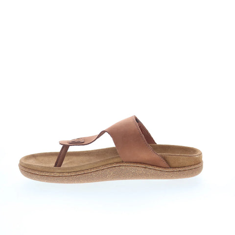 Clarks Pilton Post 26165837 Mens Brown Nubuck Slip On Flip-Flops Sandals Shoes