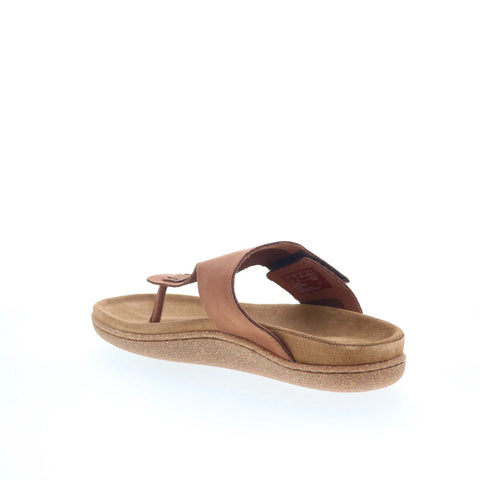 Clarks Pilton Post 26165837 Mens Brown Nubuck Slip On Flip-Flops Sandals Shoes