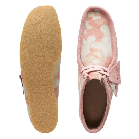 Clarks Wallabee Boot 26166096 Womens Pink Suede Lace Up Chukkas Boots