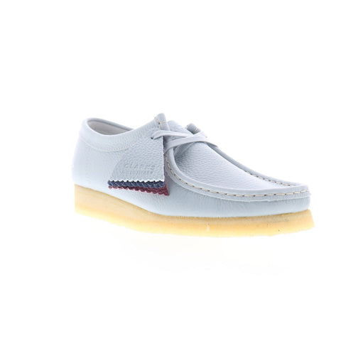 Clarks Wallabee 26166157 Womens Blue Oxfords & Lace Ups Casual Shoes