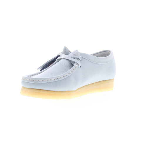 Clarks Wallabee 26166157 Womens Blue Oxfords & Lace Ups Casual Shoes