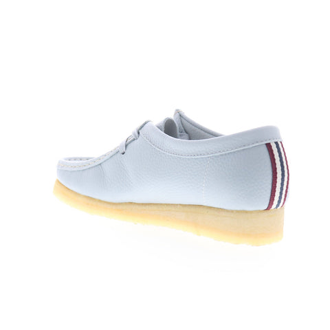 Clarks Wallabee 26166157 Womens Blue Oxfords & Lace Ups Casual Shoes