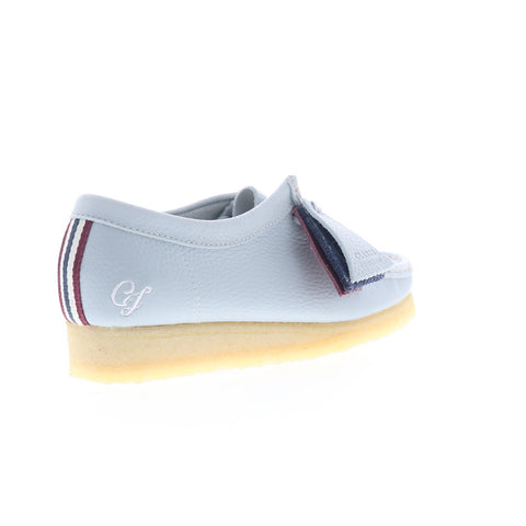 Clarks Wallabee 26166157 Womens Blue Oxfords & Lace Ups Casual Shoes