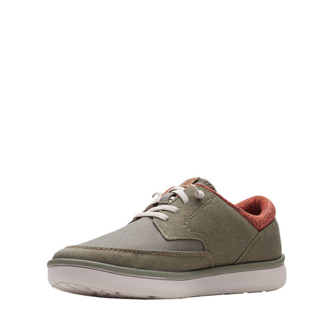 Clarks Cantal Low 26166482 Mens Green Oxfords & Lace Ups Casual Shoes