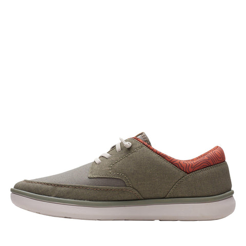 Clarks Cantal Low 26166482 Mens Green Oxfords & Lace Ups Casual Shoes