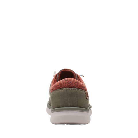 Clarks Cantal Low 26166482 Mens Green Oxfords & Lace Ups Casual Shoes