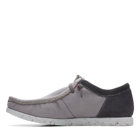 Clarks ShacreLite Moc Mens Gray Wide Oxfords & Lace Ups Casual Shoes
