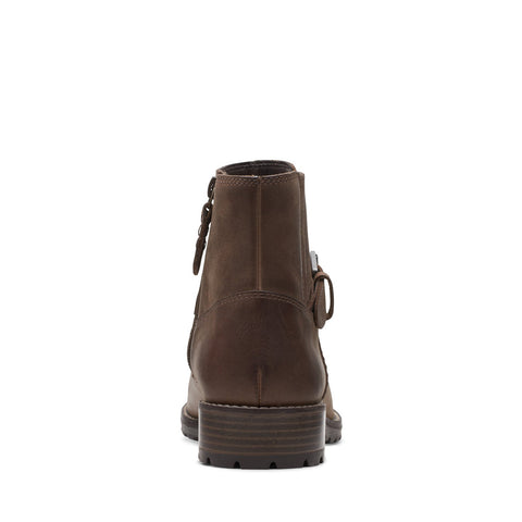 Clarks Clarkwell Strap 26167473 Womens Brown Nubuck Casual Dress Boots