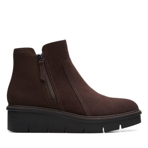 Clarks Airabell Zip 26167636 Womens Brown Zipper Ankle & Booties Boots