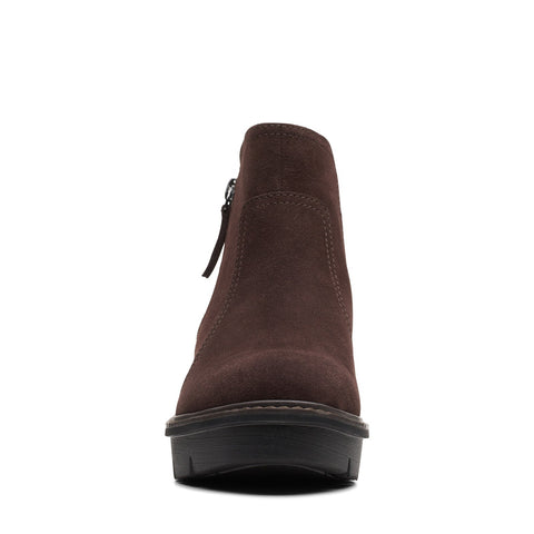 Clarks Airabell Zip 26167636 Womens Brown Zipper Ankle & Booties Boots