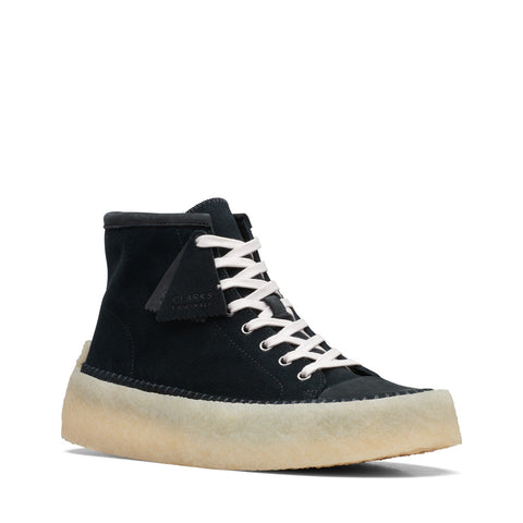 Clarks Caravan Mid 26167697 Mens Black Suede Lifestyle Sneakers Shoes