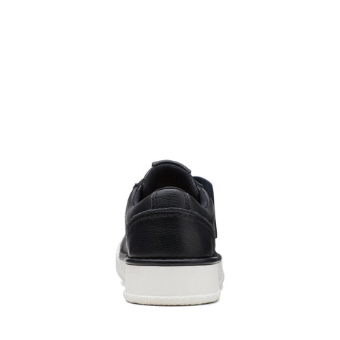 Clarks Craft Cup Walk 26167764 Womens Black Leather Lifestyle Sneakers Shoes