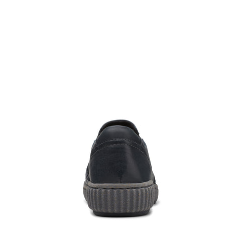 Clarks Magnolia Faye 26167974 Womens Black Leather Loafer Flats Shoes