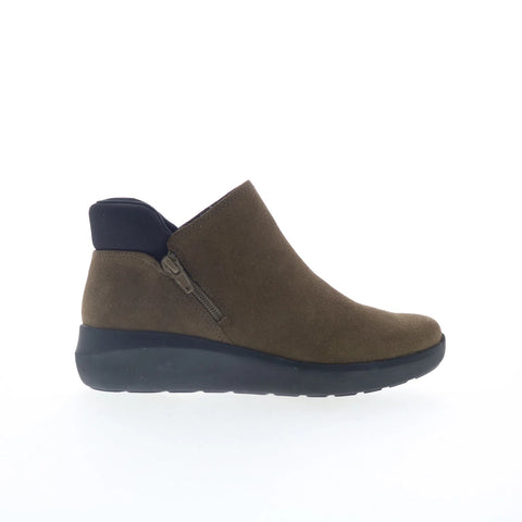 Clarks Kayleigh Mid 26168095 Womens Brown Suede Ankle & Booties Boots