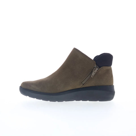 Clarks Kayleigh Mid 26168095 Womens Brown Suede Ankle & Booties Boots
