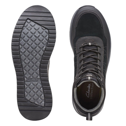 Clarks Wellman Top AP 26168235 Mens Black Leather Casual Dress Boots